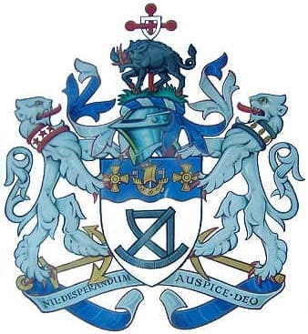 Hylton Castle - Sunderland coat of arms crest - Washington stars and stripes