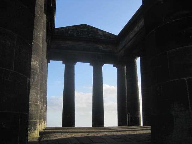 Penshaw Monument columns and spiral staircase