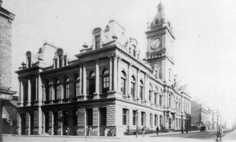 Sunderland Town Hall in Fawcett Street - Victorian building